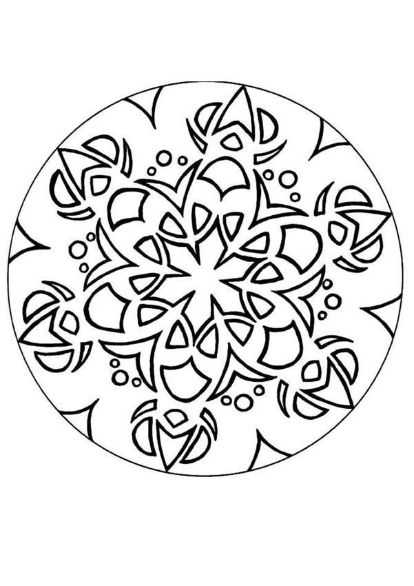 99+ Coloring Pages Mandala Free Printable 34