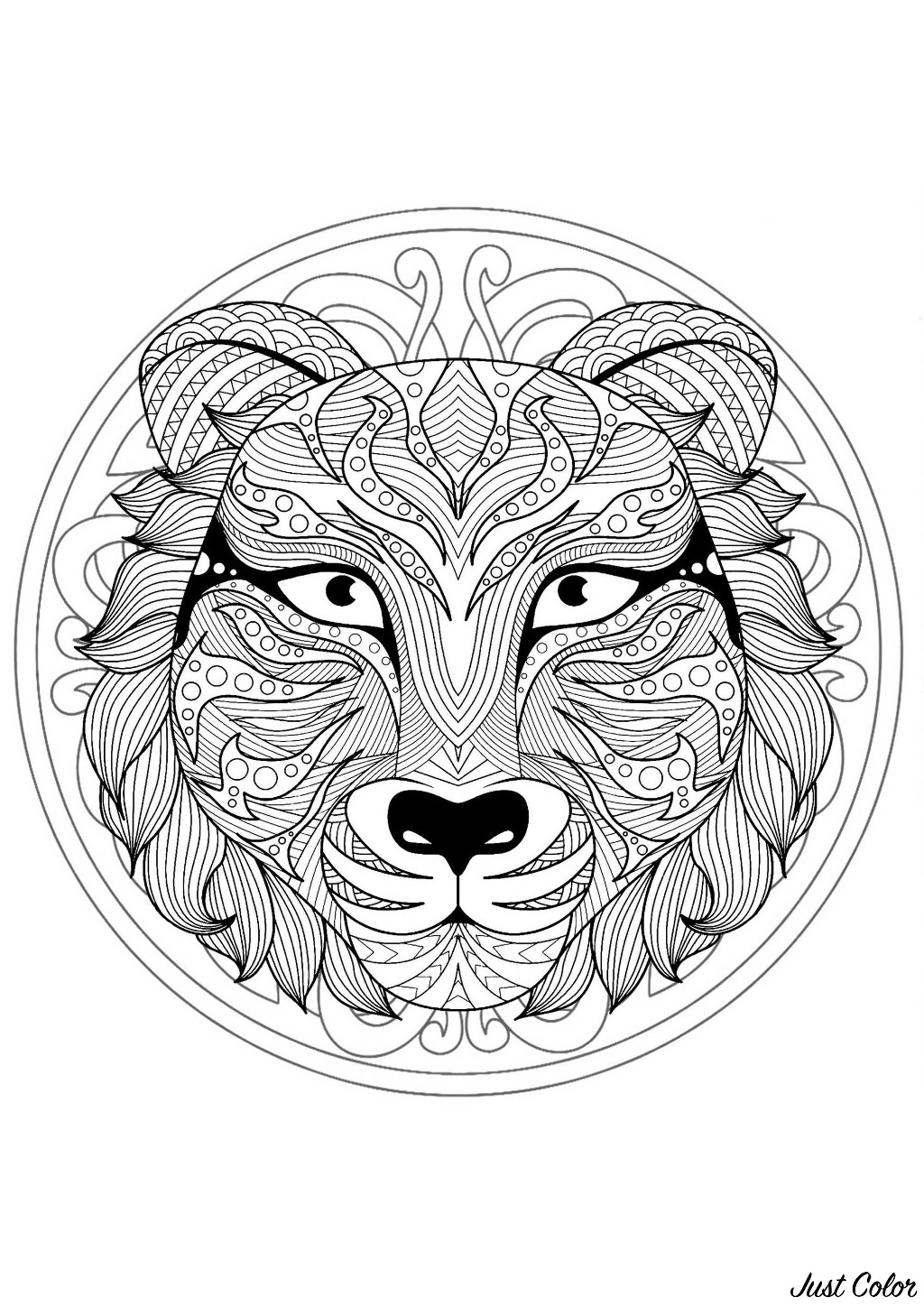 99+ Coloring Pages Mandala Free Printable 40