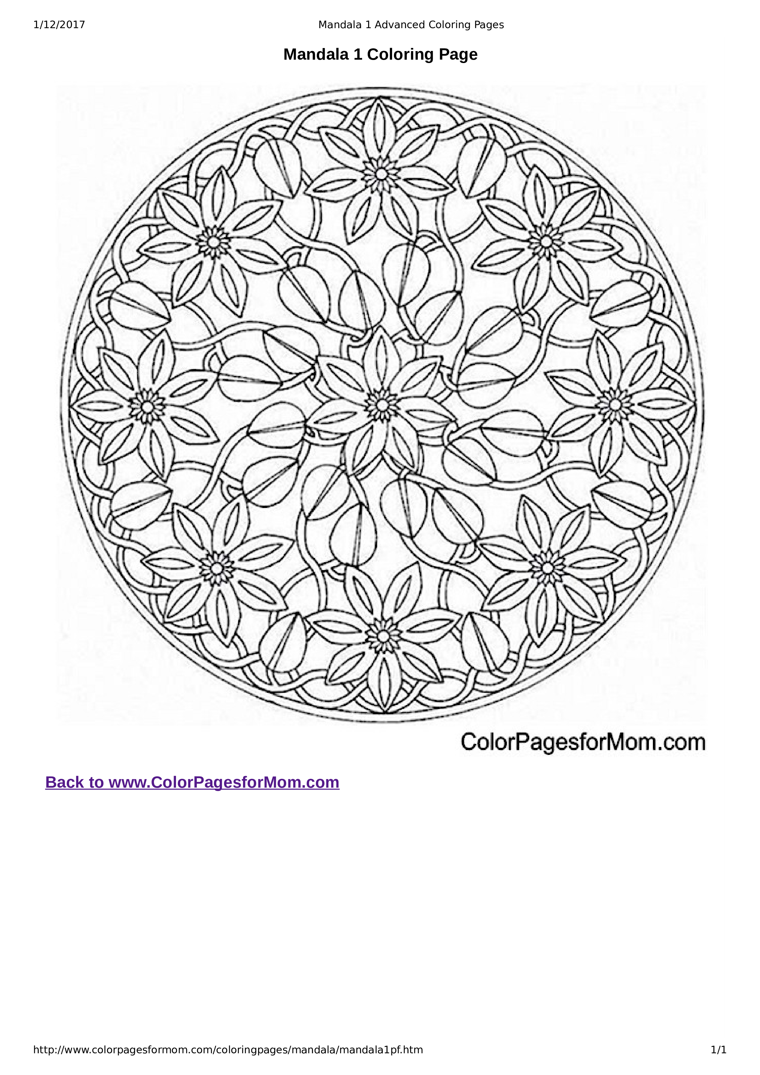 99+ Coloring Pages Mandala Free Printable 42