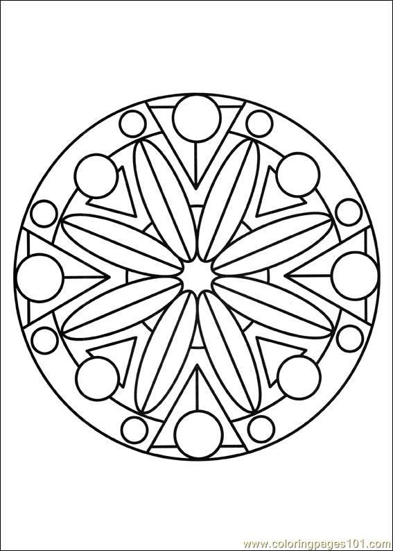 99+ Coloring Pages Mandala Free Printable 43