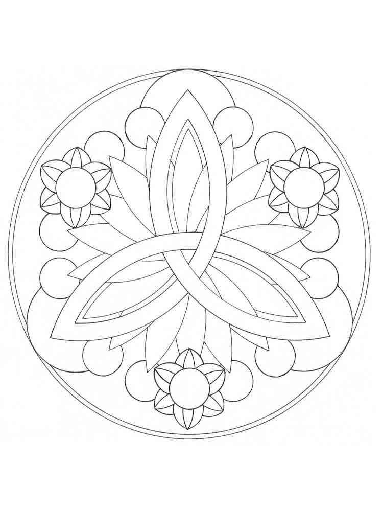 99+ Coloring Pages Mandala Free Printable 45