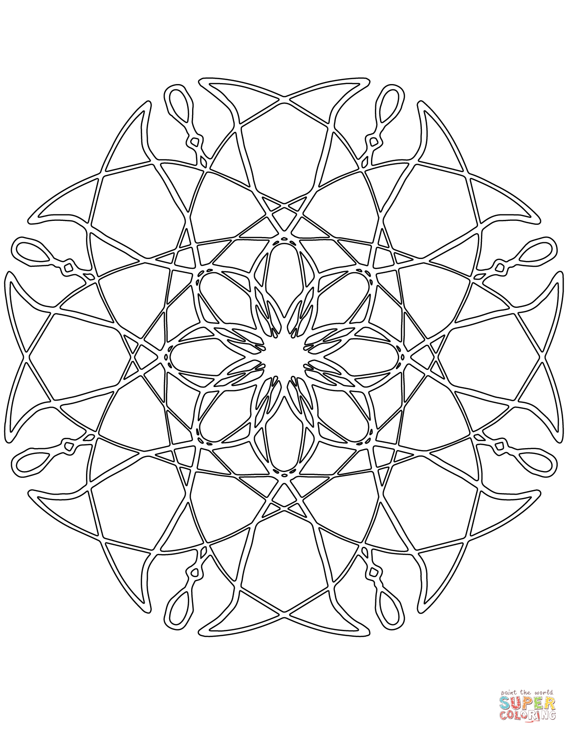 99+ Coloring Pages Mandala Free Printable 46