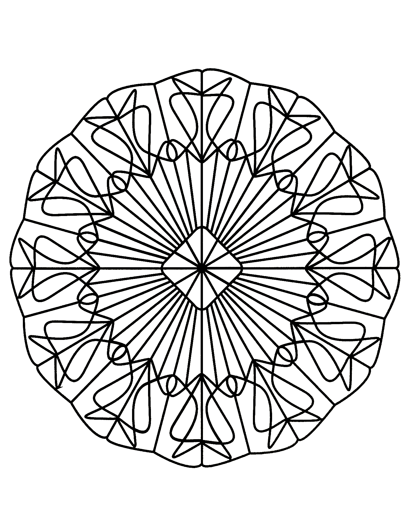 99+ Coloring Pages Mandala Free Printable 5