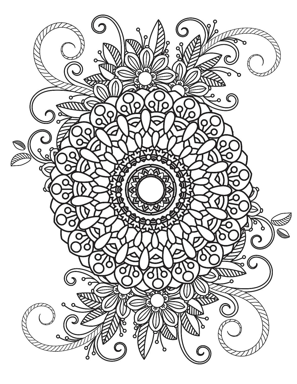 99+ Coloring Pages Mandala Free Printable 73