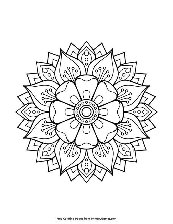 99+ Coloring Pages Mandala Free Printable 84