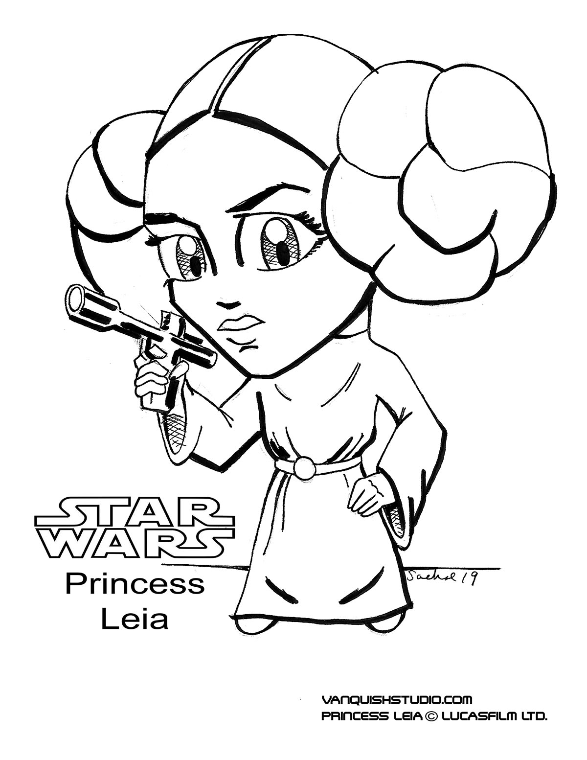 Disney Star Wars Coloring Pages Free Printable 10