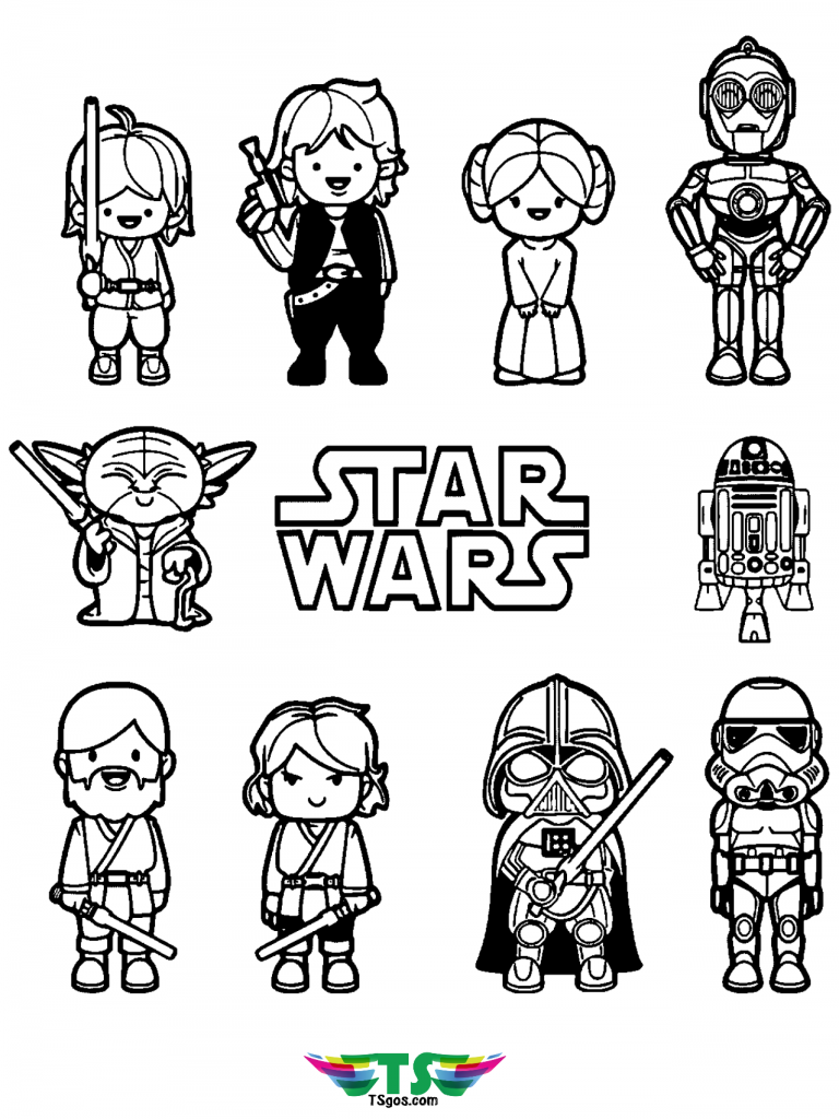 Disney Star Wars Coloring Pages Free Printable 21