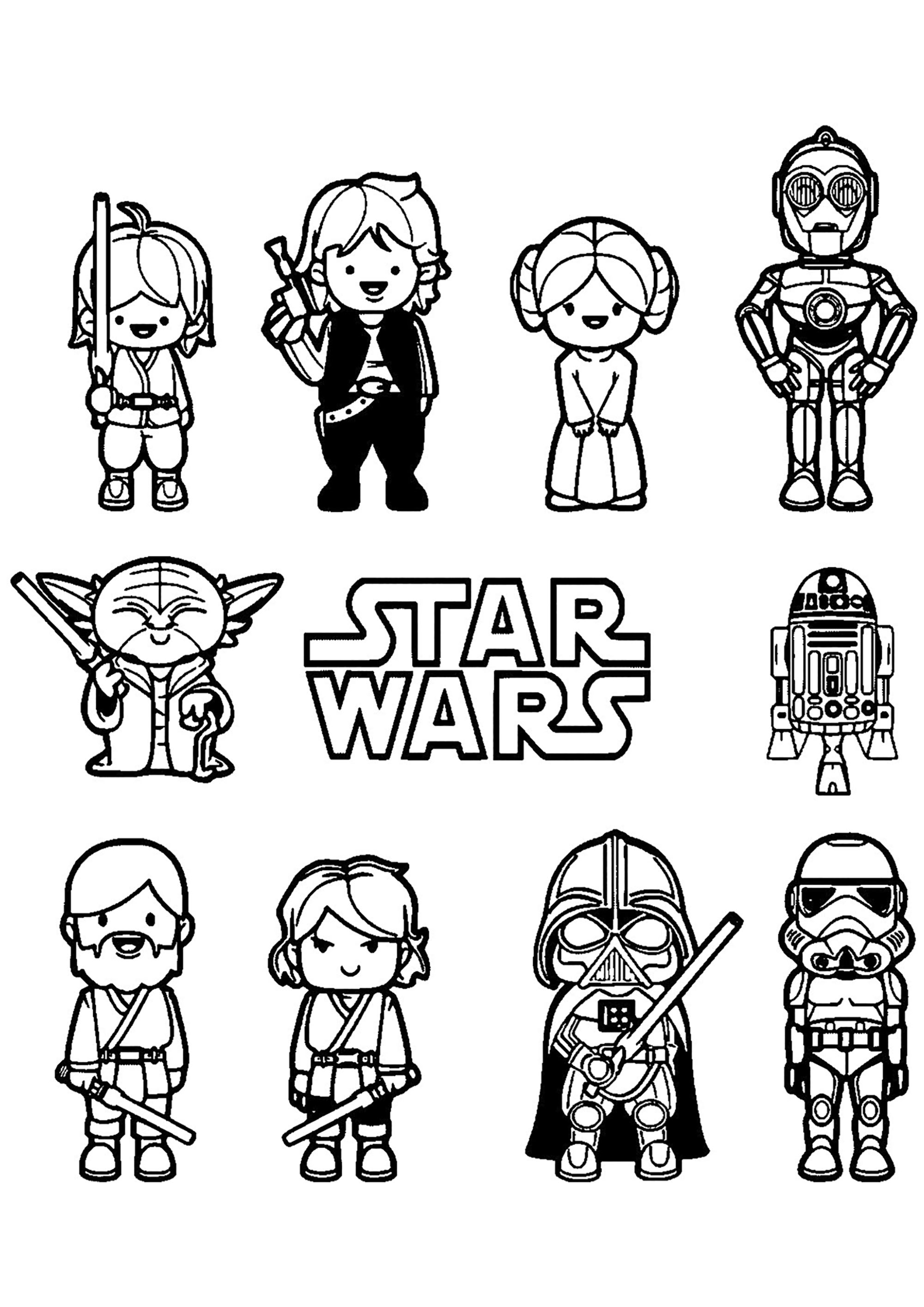 Disney Star Wars Coloring Pages Free Printable 33