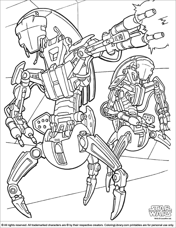 Disney Star Wars Coloring Pages Free Printable 79