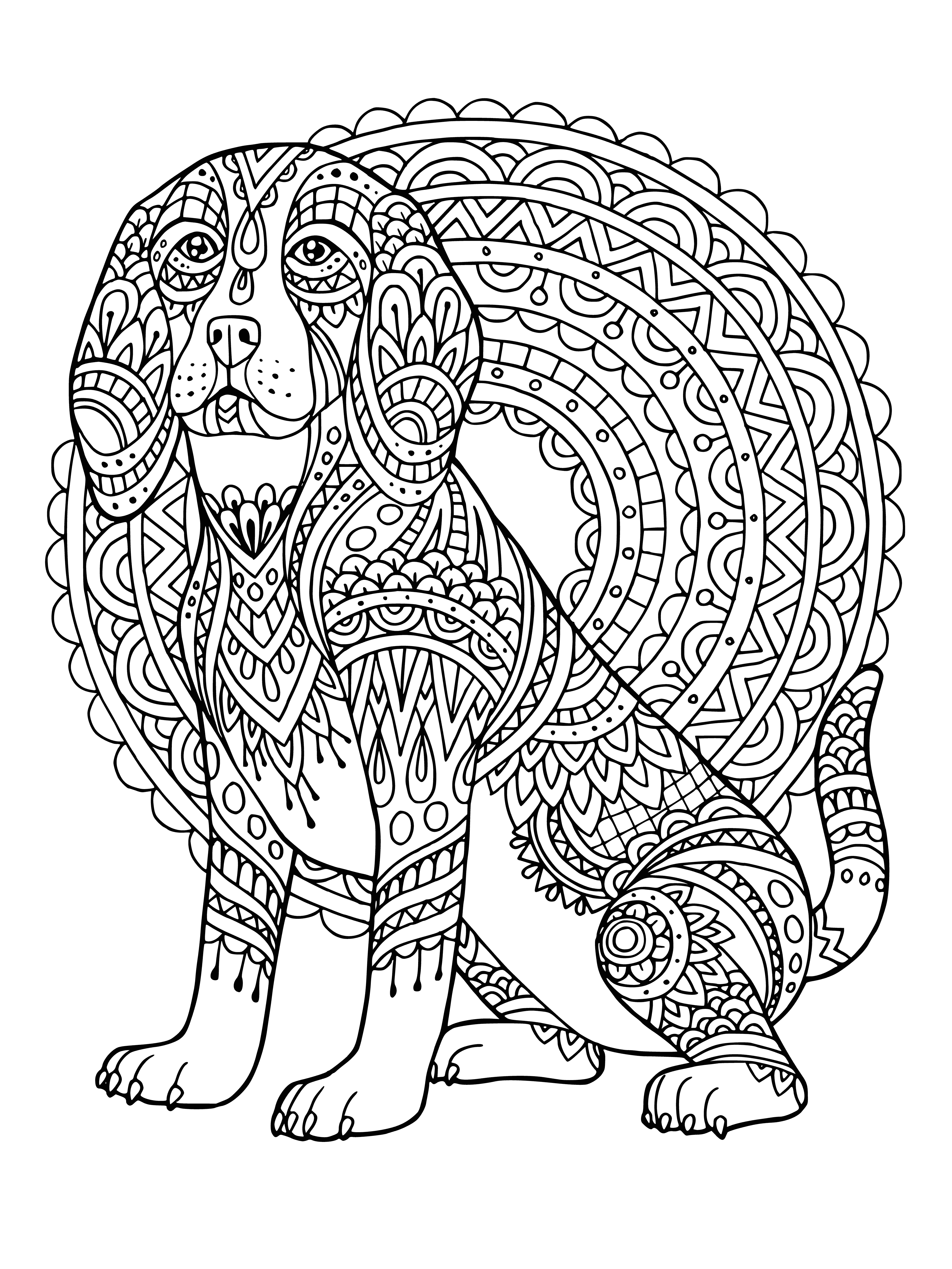 Dogs Mandala Coloring Pages for Adults Unique 102