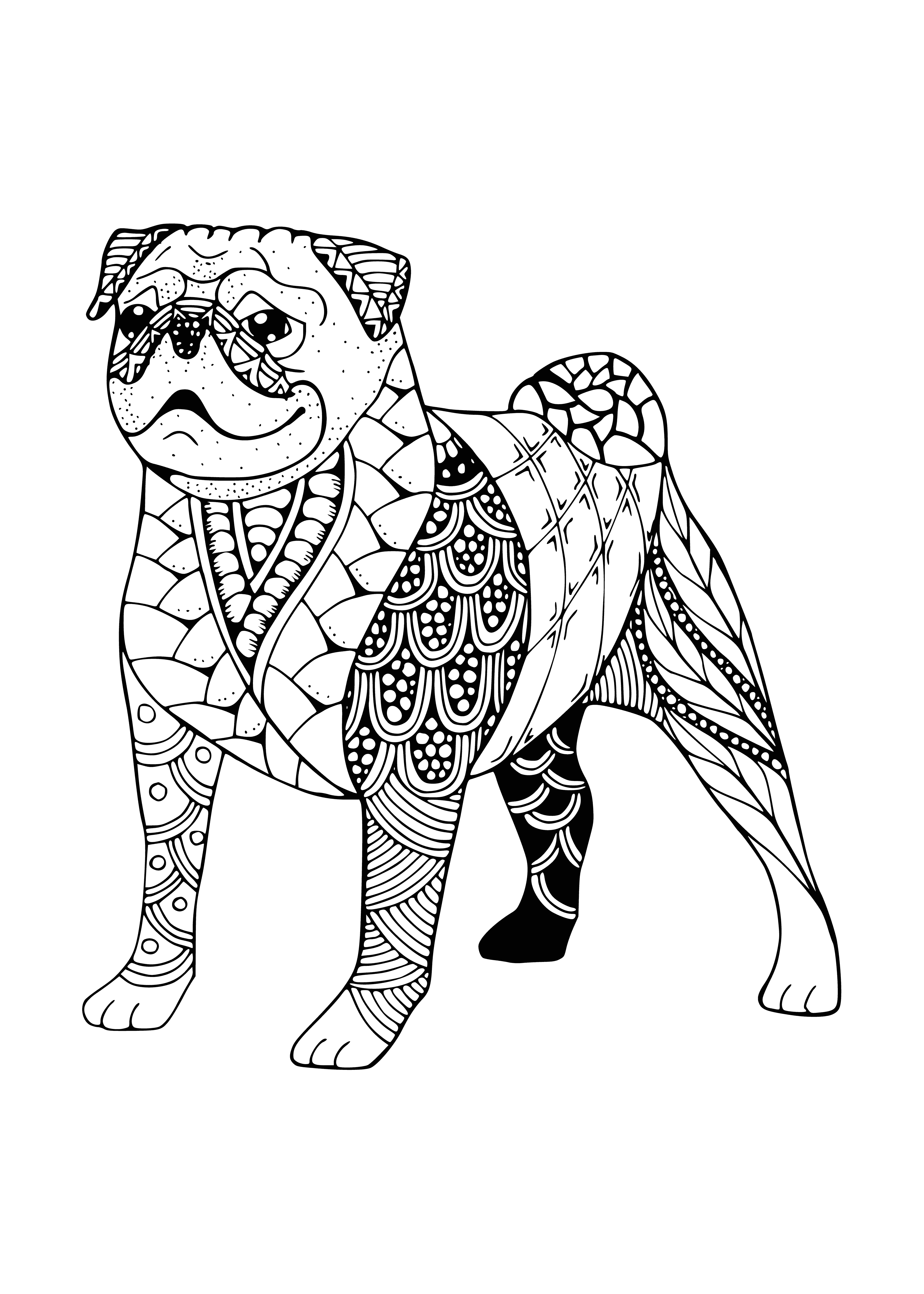 Dogs Mandala Coloring Pages for Adults Unique 158