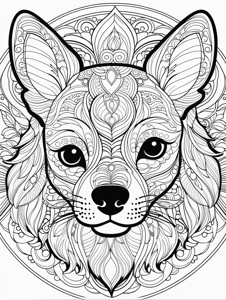 Dogs Mandala Coloring Pages for Adults Unique 181