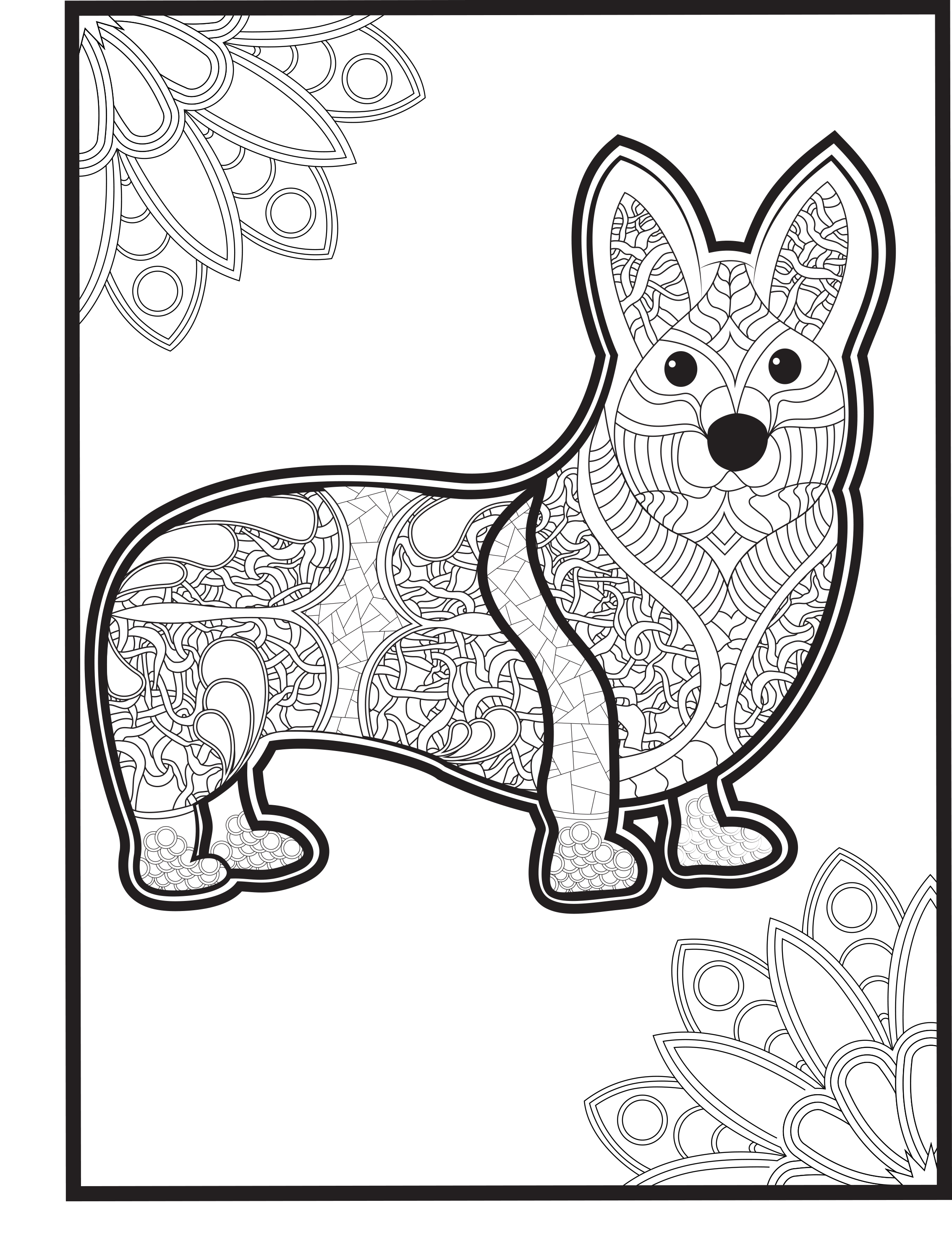 Dogs Mandala Coloring Pages for Adults Unique 184