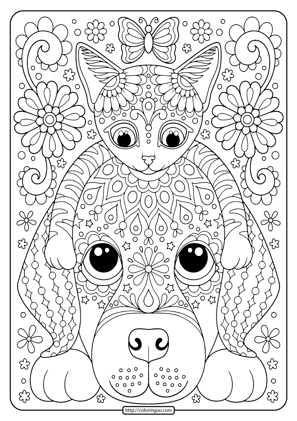 Dogs Mandala Coloring Pages for Adults Unique 193