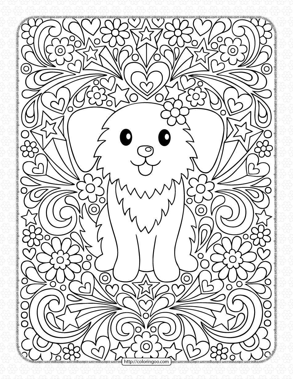 Dogs Mandala Coloring Pages for Adults Unique 199