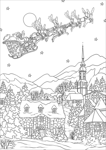 Explore the Village: 100 Charming Village Scenes to Color 27