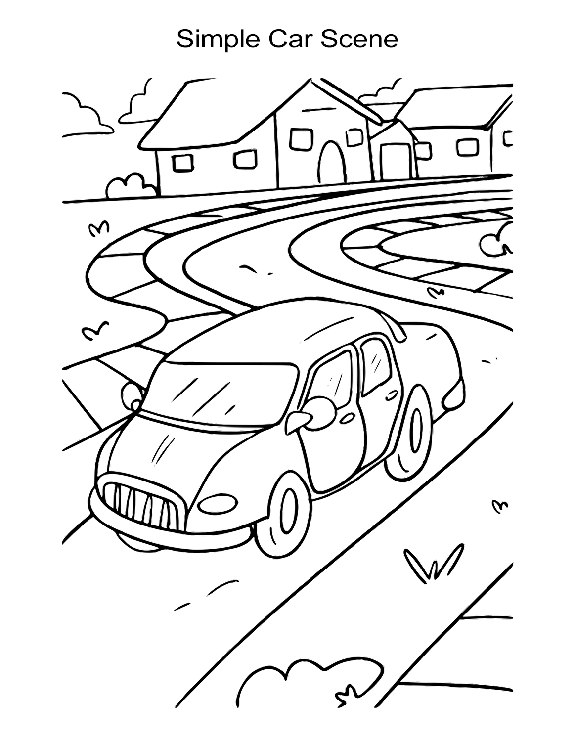 Free Printable Car Coloring Pages for Kids 24