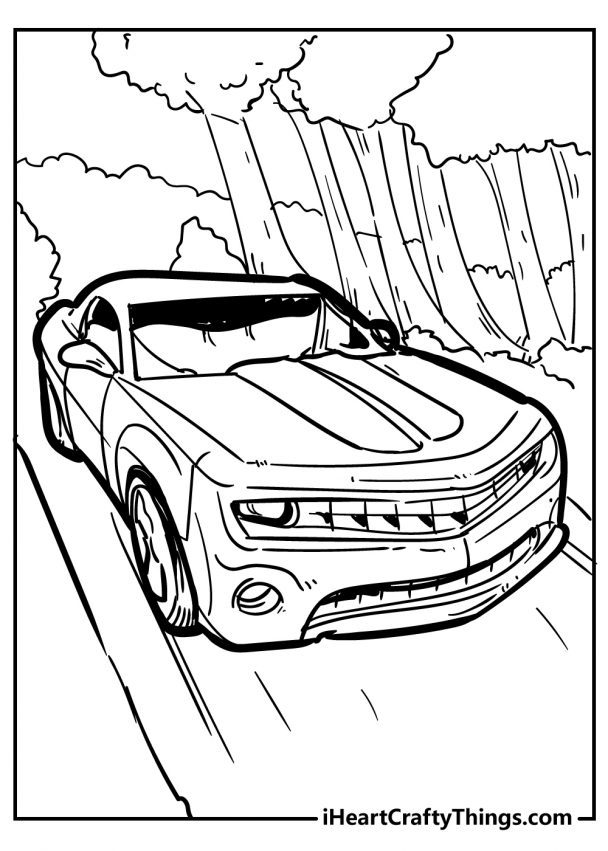 Free Printable Car Coloring Pages for Kids 27