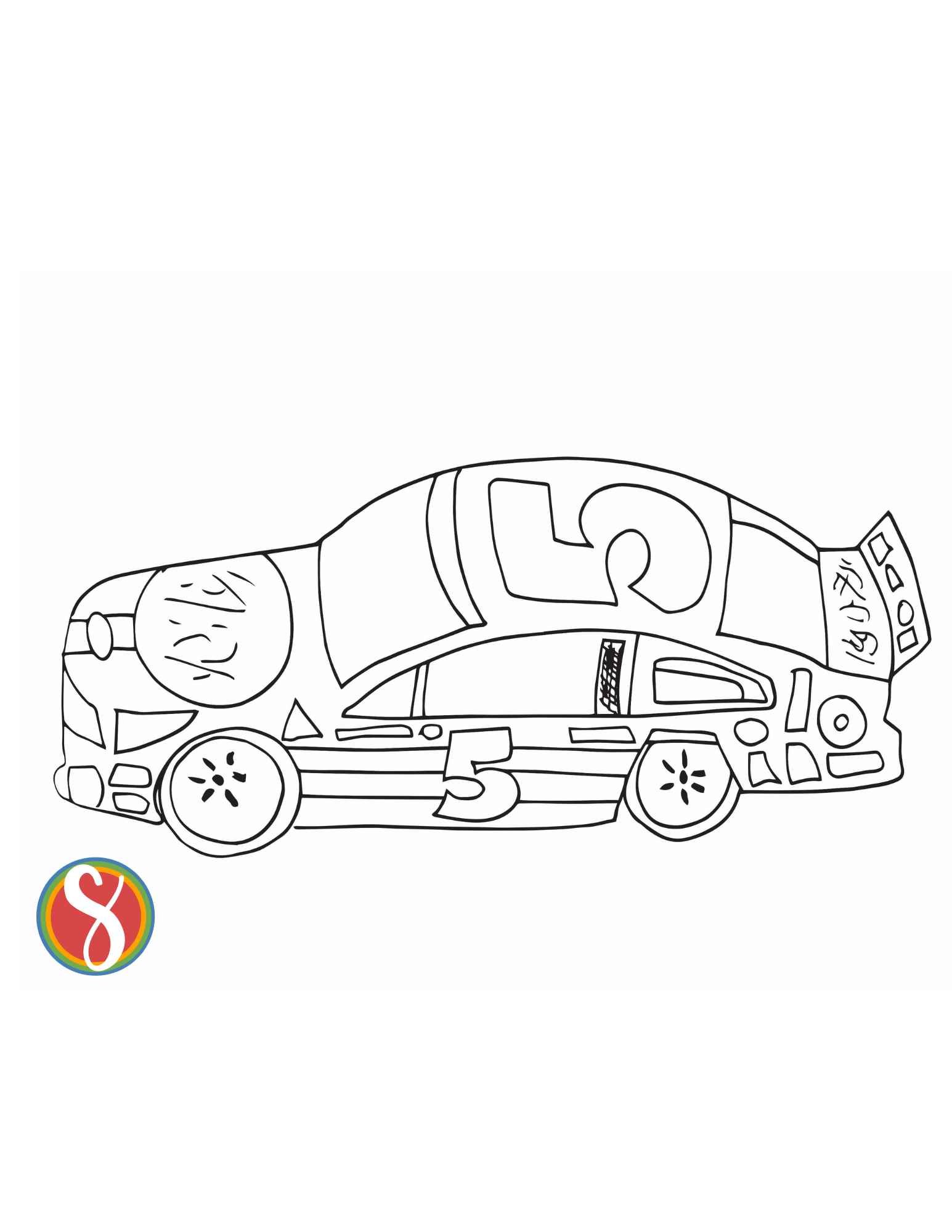 Free Printable Car Coloring Pages for Kids 35