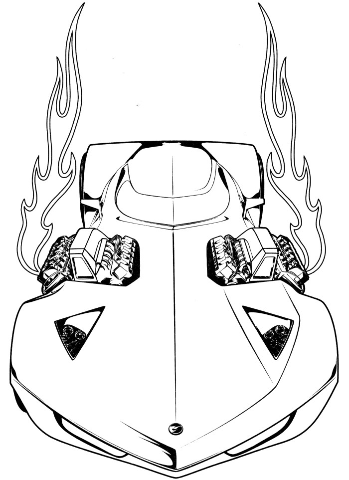 Free Printable Car Coloring Pages for Kids 42