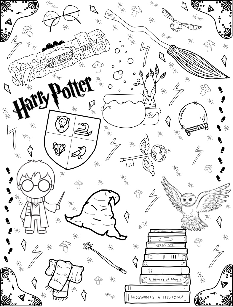 Harry Potter Coloring Pages: 170+ Wizarding World Wonders for Magical Moments 112