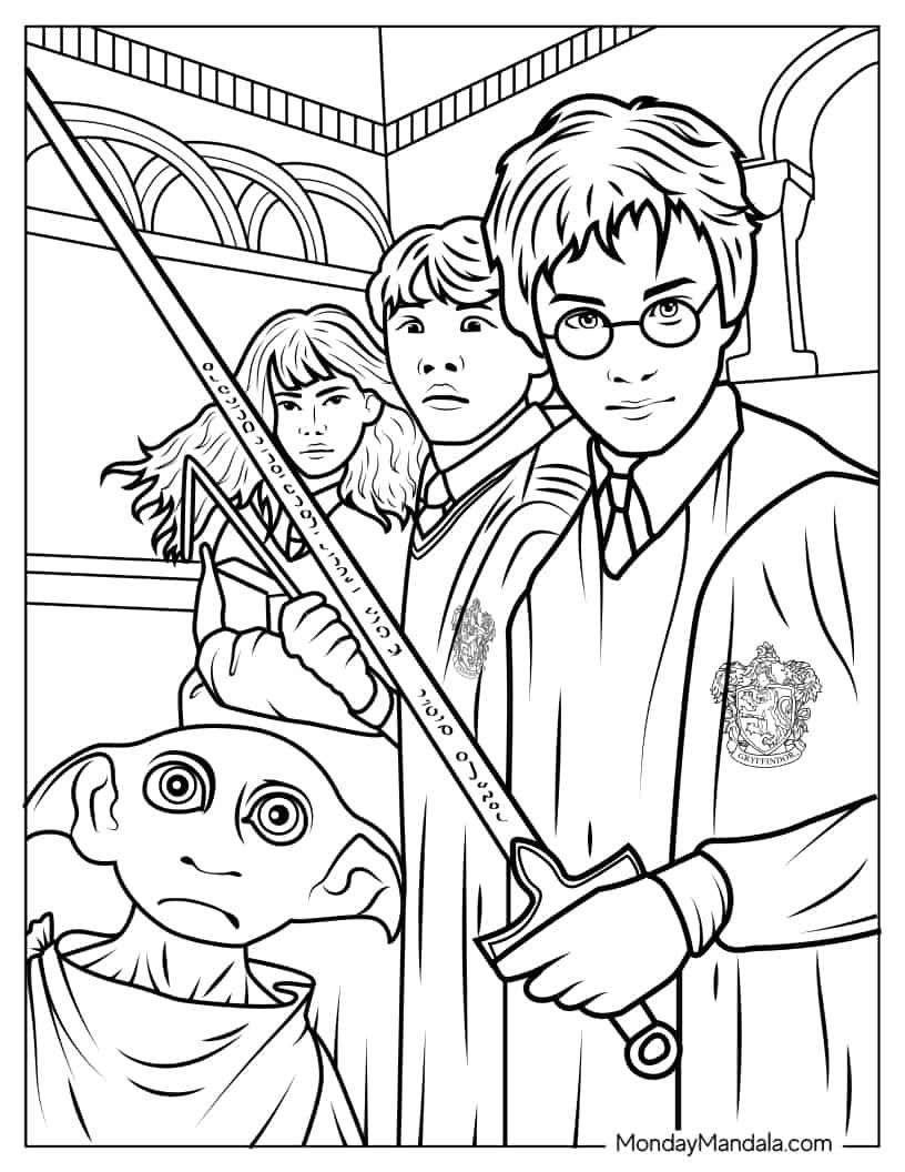 Harry Potter Coloring Pages: 170+ Wizarding World Wonders for Magical Moments 96