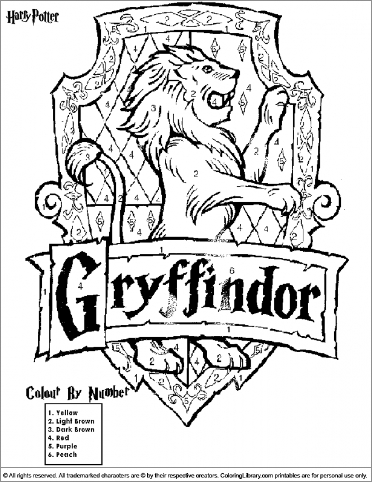 Harry Potter Coloring Pages Printables 1