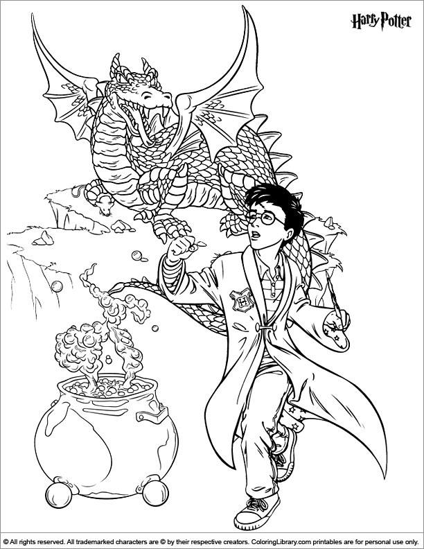 Harry Potter Coloring Pages Printables 103