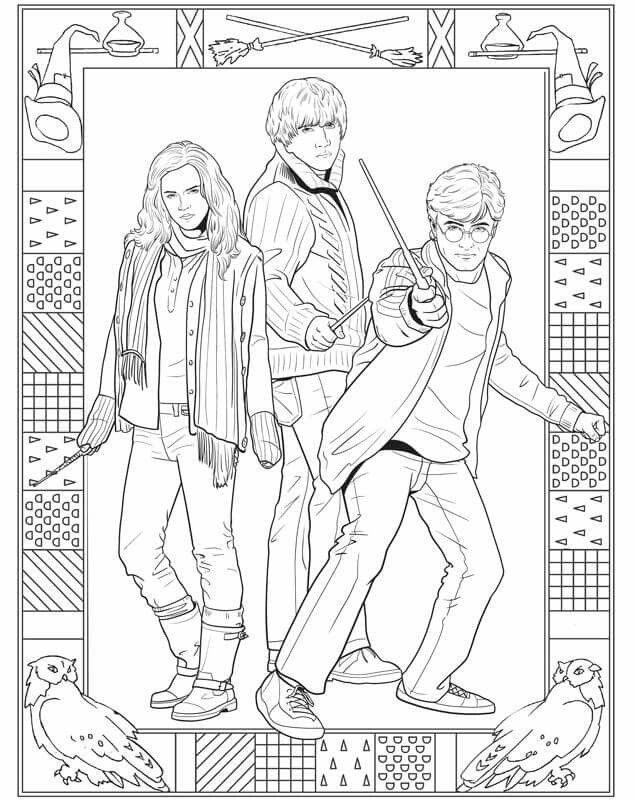 Harry Potter Coloring Pages Printables 11