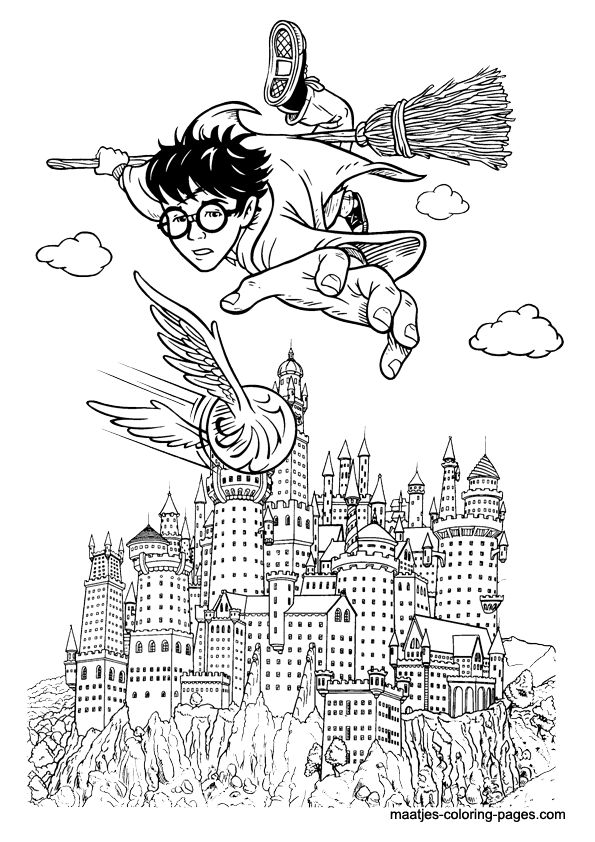 Harry Potter Coloring Pages Printables 12