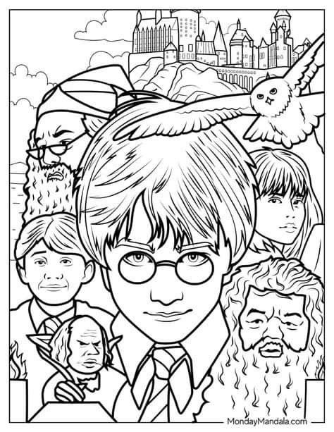 Harry Potter Coloring Pages Printables 14