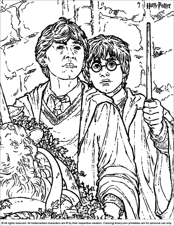 Harry Potter Coloring Pages Printables 56