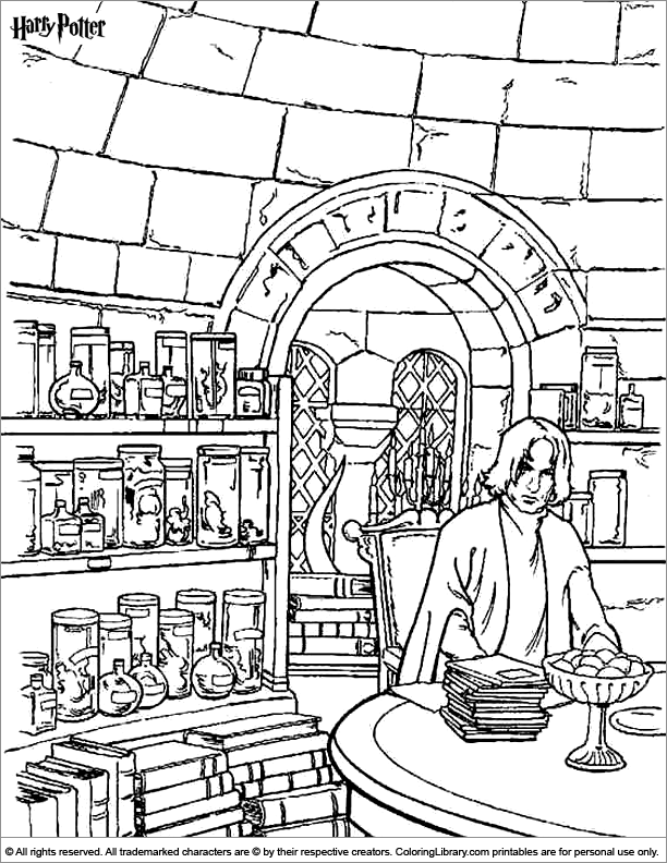 Harry Potter Coloring Pages Printables 8