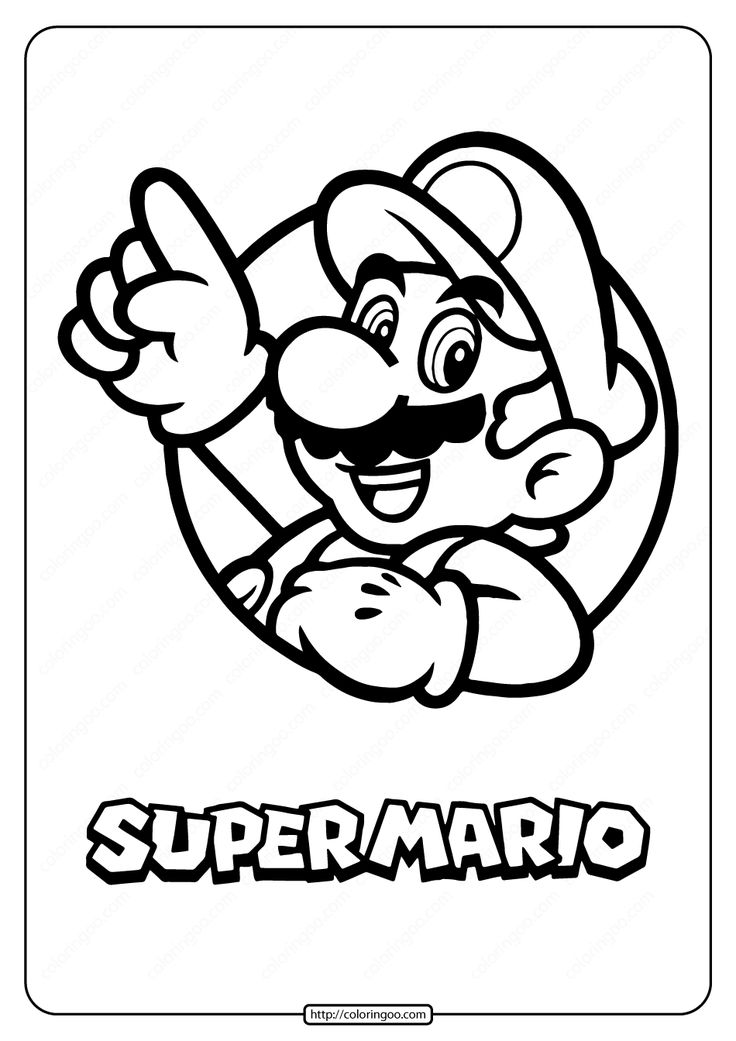 Mario Characters Coloring Pages Free Printable 10