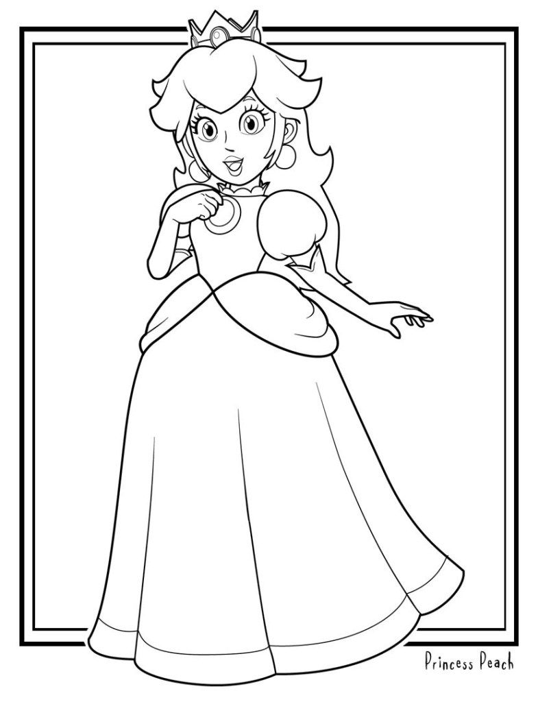 Mario Characters Coloring Pages Free Printable 100