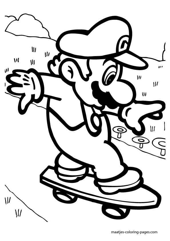 Mario Characters Coloring Pages Free Printable 102