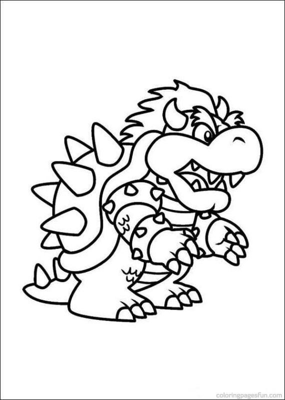 Mario Characters Coloring Pages Free Printable 105