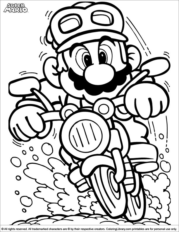 Mario Characters Coloring Pages Free Printable 17