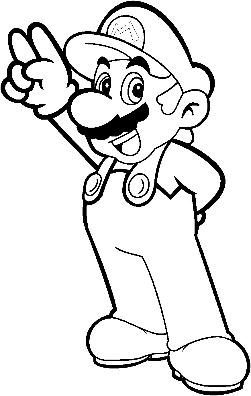 Mario Characters Coloring Pages Free Printable 19