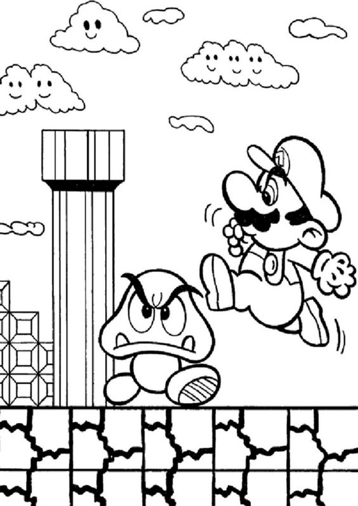 Mario Characters Coloring Pages Free Printable 21