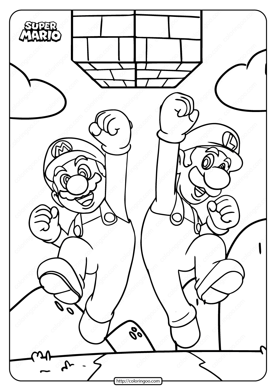 Mario Characters Coloring Pages Free Printable 24