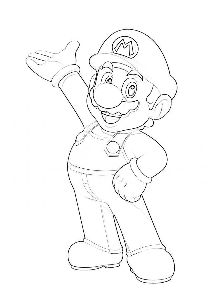 Mario Characters Coloring Pages Free Printable 26