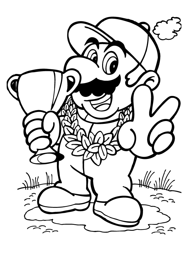 Mario Characters Coloring Pages Free Printable 27