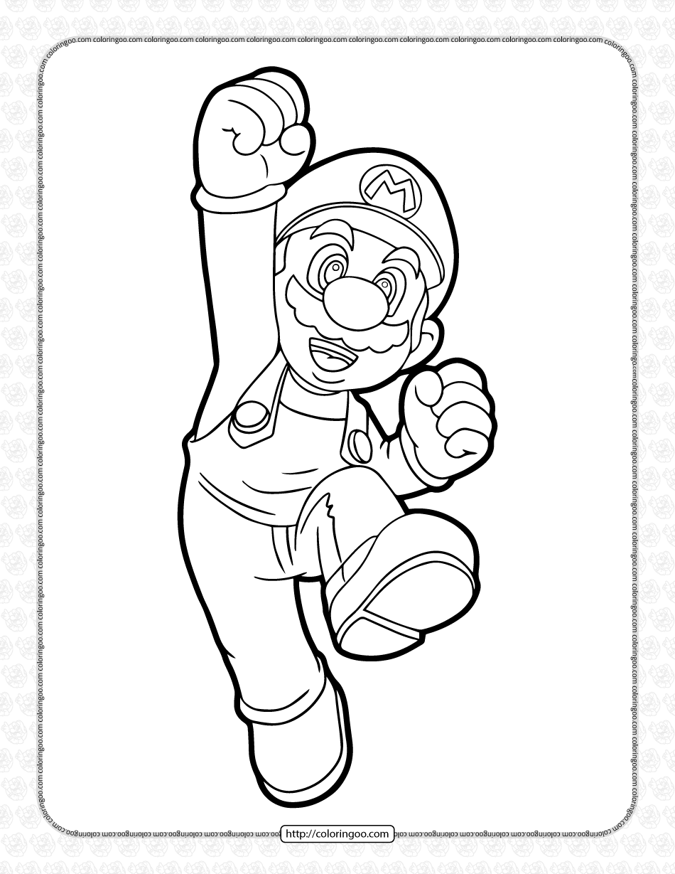 Mario Characters Coloring Pages Free Printable 29