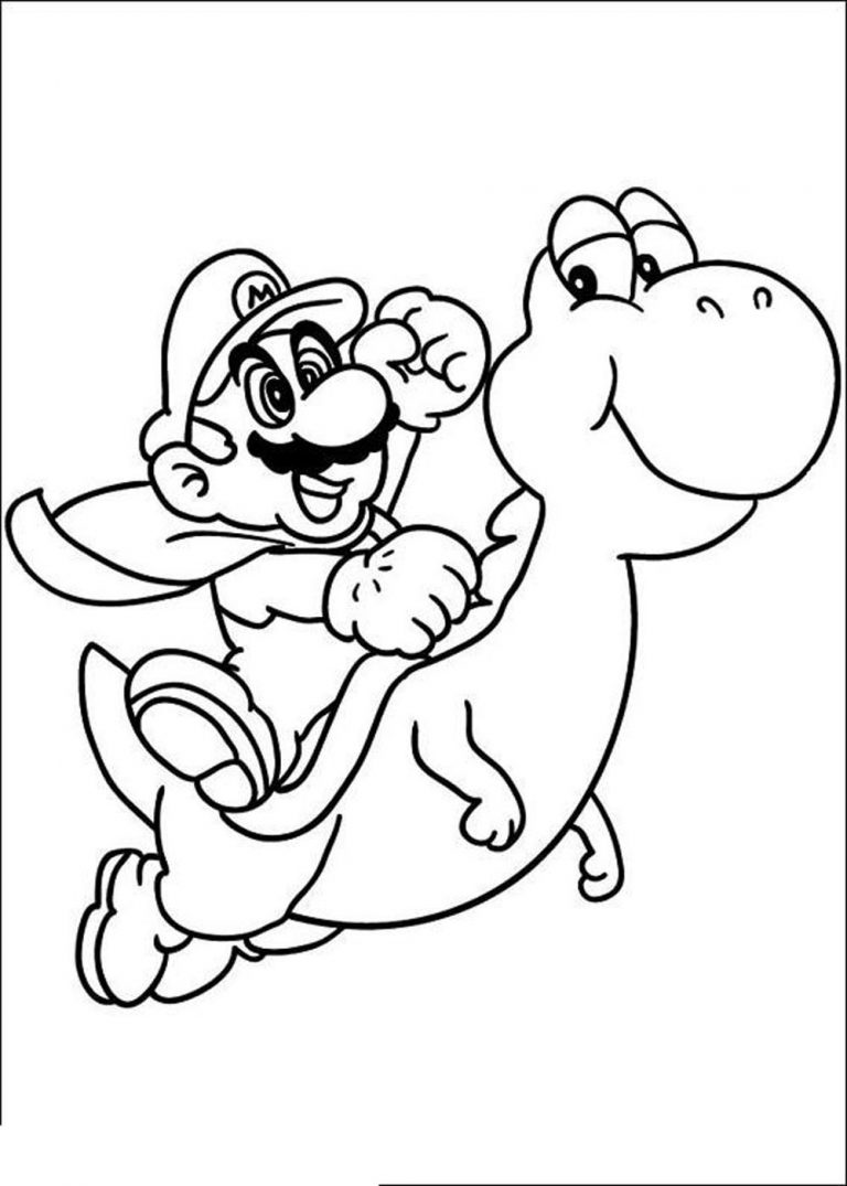 Mario Characters Coloring Pages Free Printable 3