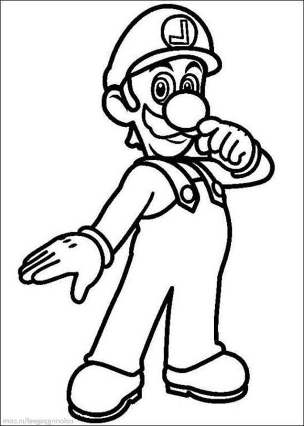 Mario Characters Coloring Pages Free Printable 35