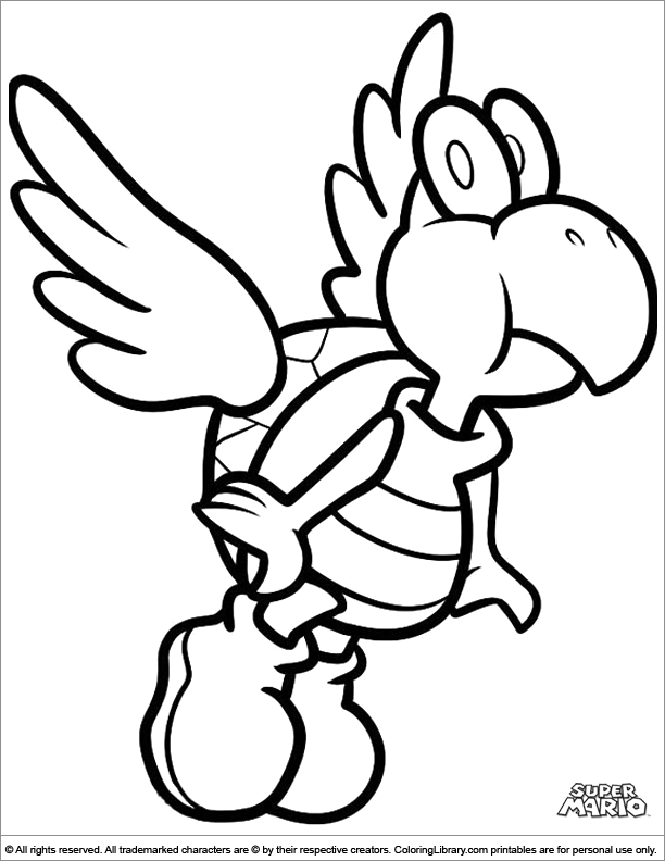 Mario Characters Coloring Pages Free Printable 39