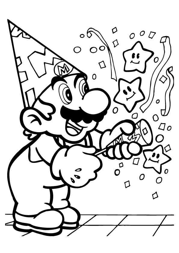 Mario Characters Coloring Pages Free Printable 41