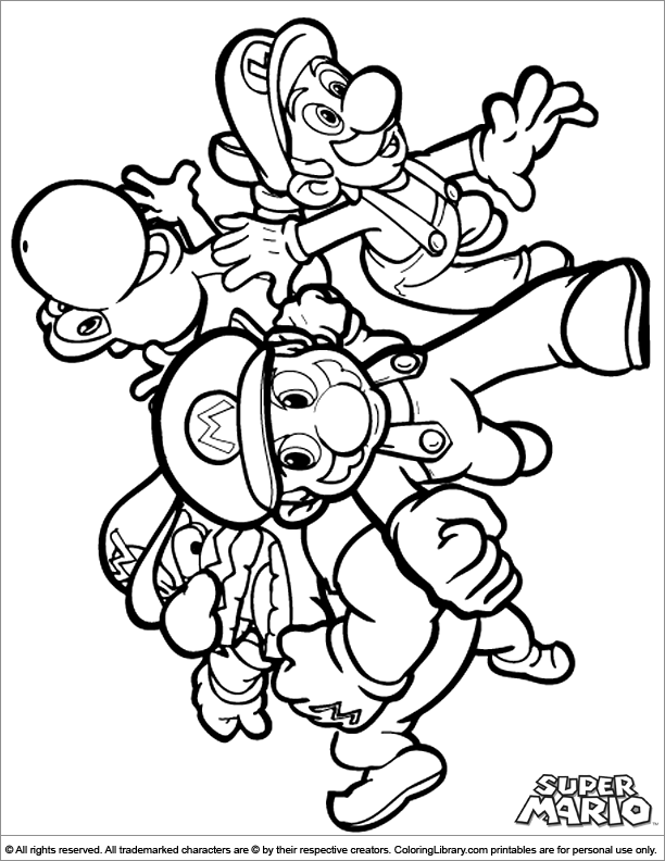 Mario Characters Coloring Pages Free Printable 42