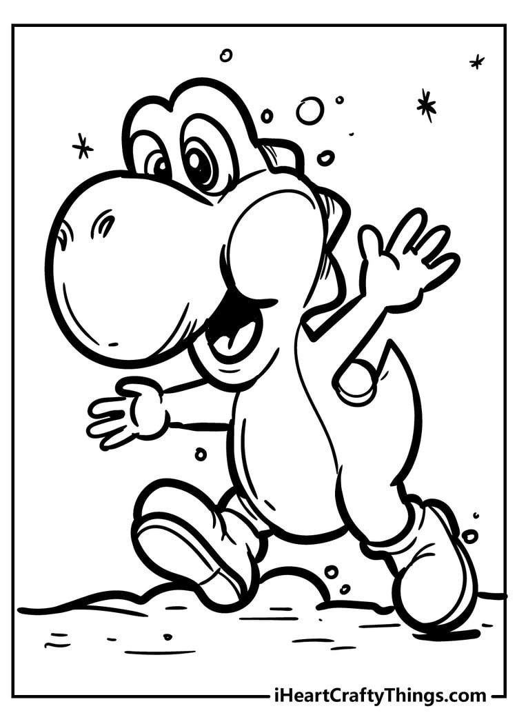 Mario Characters Coloring Pages Free Printable 53